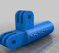multi mount GoPro Mop Handle Mount 3D model