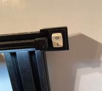 Ender 3 LED bar mount with switch 3D model
