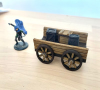 Cart for D&D - NO support 3D model