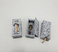 Sarcophagus with Removable Sword 3D model
