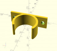 Customizable hose holder 3D model