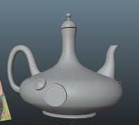 Bubble-pop teapot 3D model