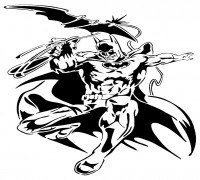 Batman stencil 11 3D model