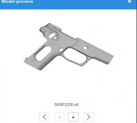 Sig Sauer P228 Frame Lower 3D model