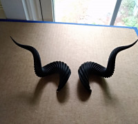 solidPython parametric horns 3D model
