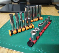 Magnetic raíl socket holder 3D model