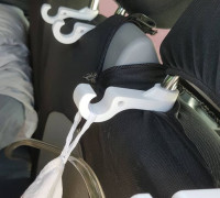 car headrest hook 3D model