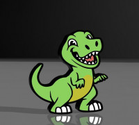dino lamp 3D model