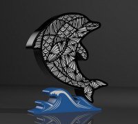 dolphin lamp 3D model