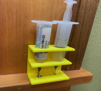 Stand for 2 10cc Syringes 3D model