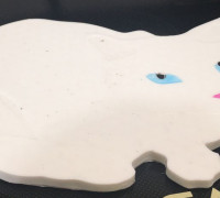 Cat Shaped Coaster 3D model