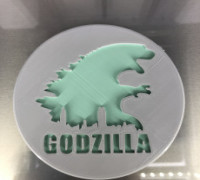Drinkcoaster Godzilla 3D model