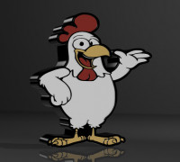 chicken lamp 3D model
