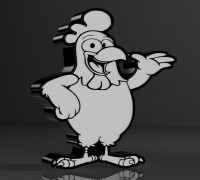 chicken lamp 3D model