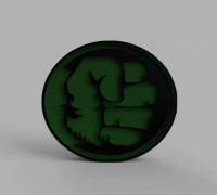 HULK LED LIGTH LAMP 3D model