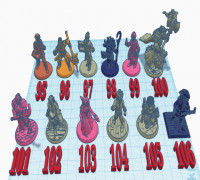 D&D Mini Pack 8 3D model