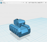 Mini tank 3D model