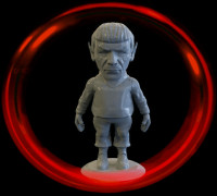 star trek spock chibi 3D model