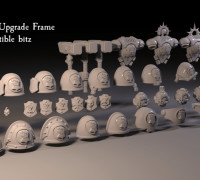 Imperial Fists Upgrade Frame 3D model
