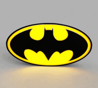BATMAN LED LIGHT LAMP 3D model