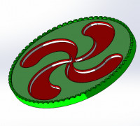 Basque Cross Coasters 3D model