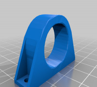 Trash Bin bungee holder 3D model