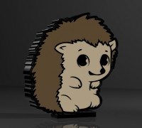 hedgehog lamp v2 3D model