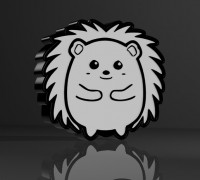 hedgehog lamp 3D model