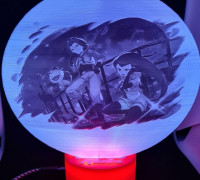 lamp litho team rocket 3D model