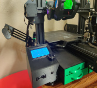 Reinforced Side Spool Mount with Wire Covers optional Cable Chains 3D model