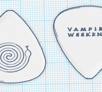 Vampire Weekend Guitar Pick 3D model