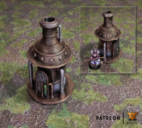 Steampunk Pipe 3D model