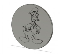 Donald duck coaster 3D model