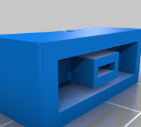 Slide potentiometer knob 3D model