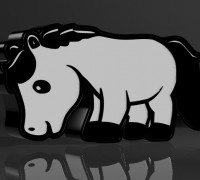 horse lamp 3D model