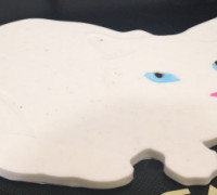 Cat Shaped Coaster 3D model