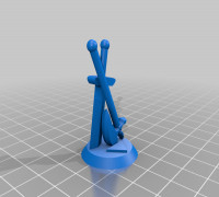TTRPG Fighter Icon 3D model