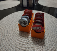 BBQ Sauce Packet Caddy 3D model