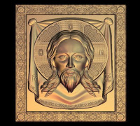 Jesus face religious 3D model