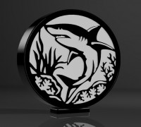 Shark lamp 3D model