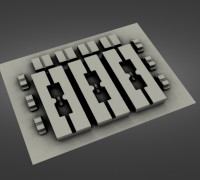 Mold for PDMS joint type Mosquito sensor 3D model
