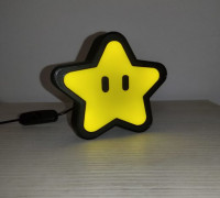 star led lamp Mario 3D model