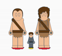 Flatminis Continued - Hill Giants 3D model