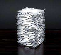 Wave Lamp 3D model