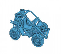 1/48 scale wargame buggy model 3D model