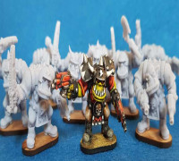 Multi-part retro space orcs 3D model