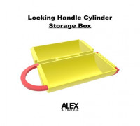 Locking Handle Cylinder Storage Box Container 3D model