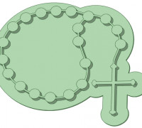 Rosario cookie cutter 3D model