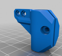 Probe mount for EVA3 with side screw. 3D model