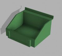 Slatwall Bin 3D model